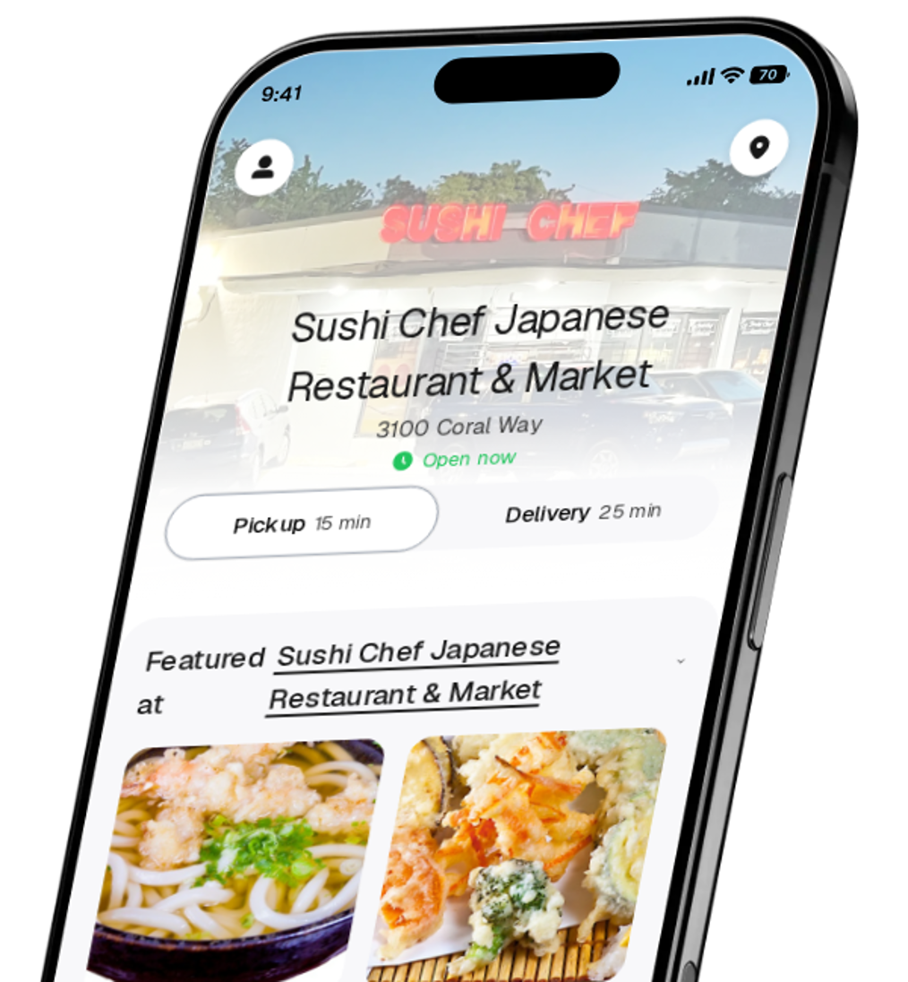 Sushi Chef Japanese Restaurant & Market app preview